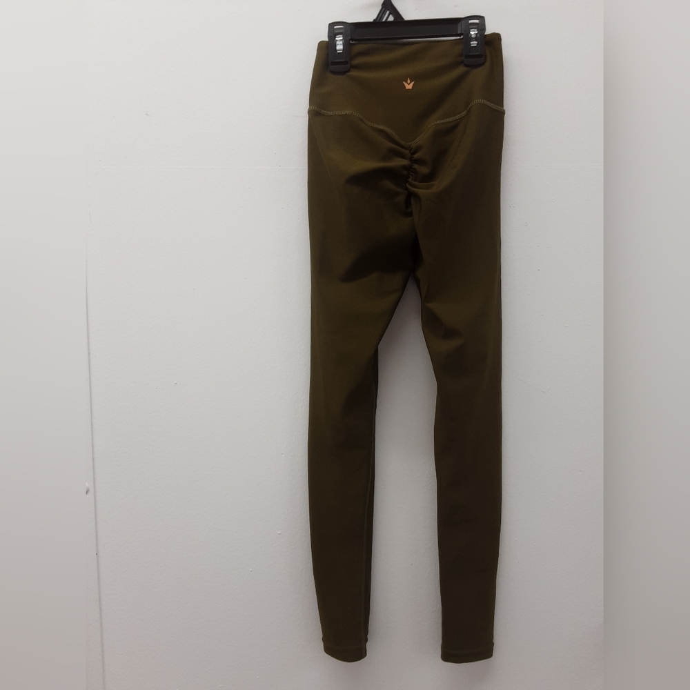 Obsession Olive Green High-Waisted Leggings. Size XS. - Picture 2 of 3
